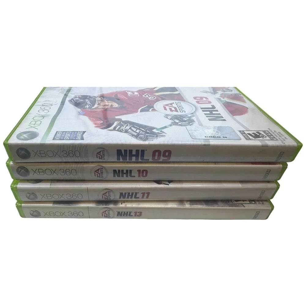 EA Sports NHL 09 10 11 13 Microsoft Xbox 360 Hockey Video Game Lot 4 Games